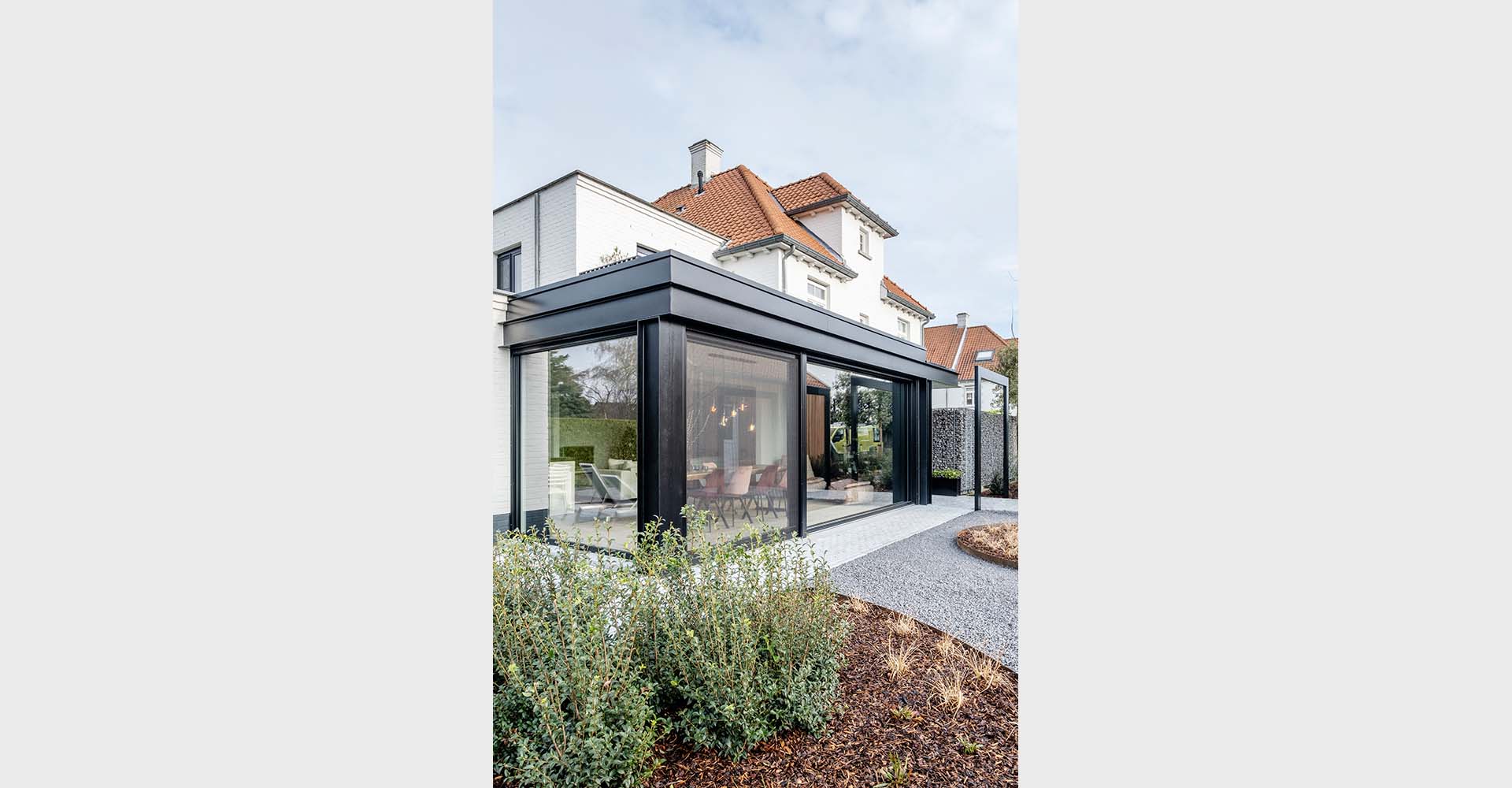 Moderne aanbouw