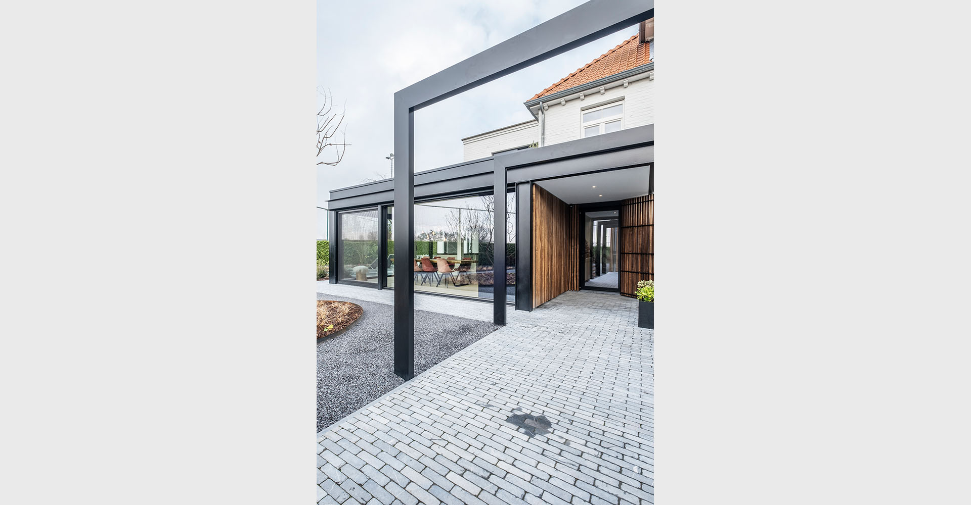 Moderne aanbouw